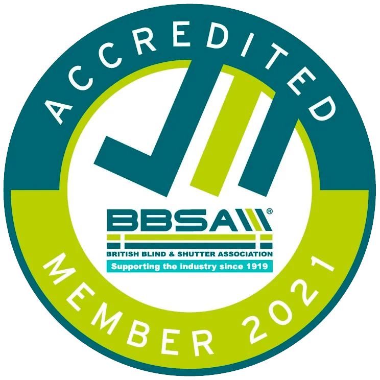 British Blind and Shutter Association BBSA accredited member 2021 logo